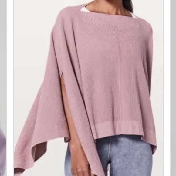 lululemon athletica Sweaters - Lululemon Pink Poncho - one size
